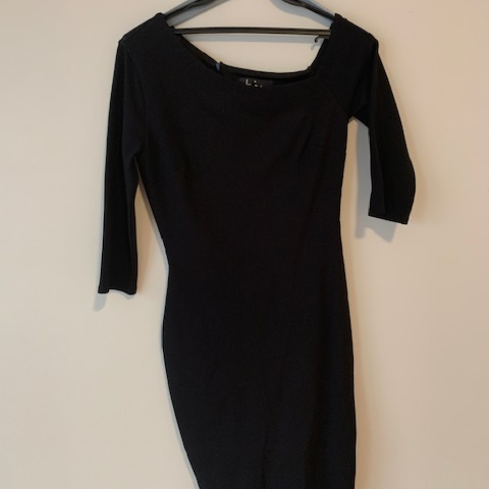 One Shoulder BodyCon Dress, 3/4 sleeve